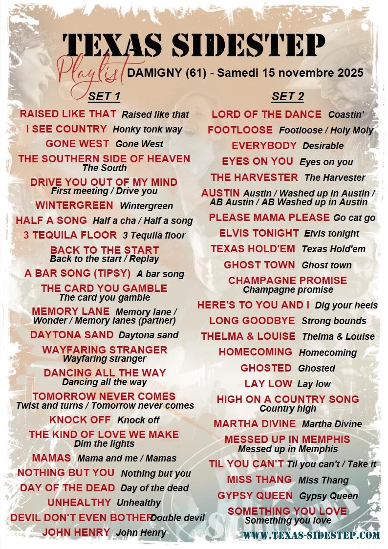 Playlist texas sidestep damigny